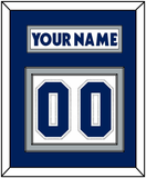 Toronto Nameplate & Number (Back) - Home/Road White (2000-2007) - Double Mat 2