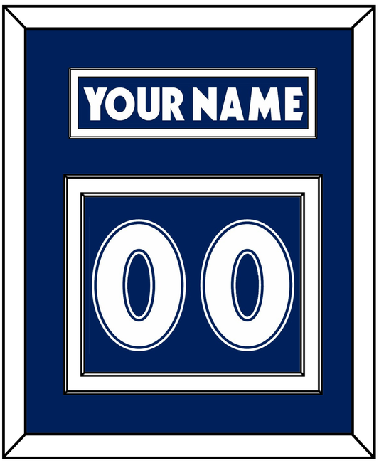 Toronto Nameplate & Number (Back) - Road Blue (1997-2000) - Signature Tier 1