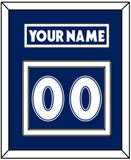Toronto Nameplate & Number (Back) - Road Blue (1997-2000) - Double Mat 1