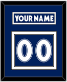 Toronto Nameplate & Number (Back) - Road Blue (1997-2000) - Double Mat 1