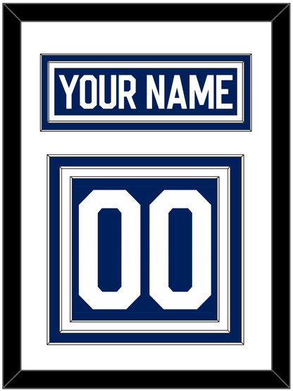 Toronto Nameplate & Number (Back) - Home Blue (2010-2016) - Premier Tier 1