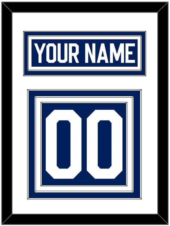 Toronto Nameplate & Number (Back) - Home Blue - Triple Mat 1