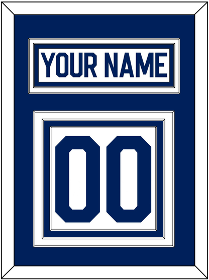 Toronto Nameplate & Number (Back) - Road White - Premier Tier 1