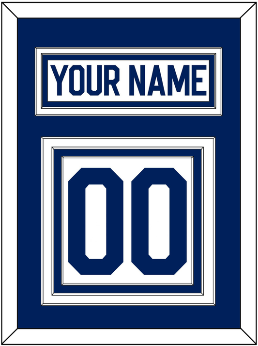 Toronto Nameplate & Number (Back) - Road White (2010-2016) - Premier Tier 1