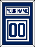 Toronto Nameplate & Number (Back) - Road White (2010-2016) - Triple Mat 1