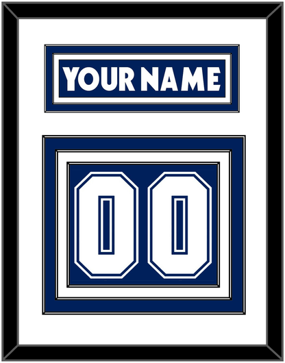 Toronto Nameplate & Number (Back) - Home Blue (2007-2010) - Premier Tier 1