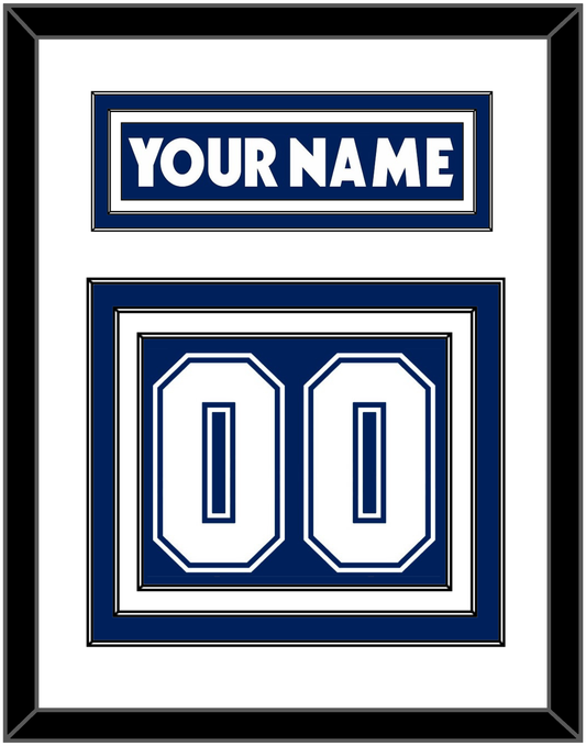 Toronto Nameplate & Number (Back) - Home Blue (2007-2010) - Premier Tier 1
