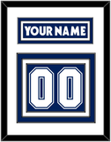 Toronto Nameplate & Number (Back) - Home Blue (2007-2010) - Triple Mat 1