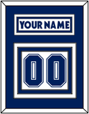 Toronto Nameplate & Number (Back) - Road White (2007-2010) - Triple Mat 1