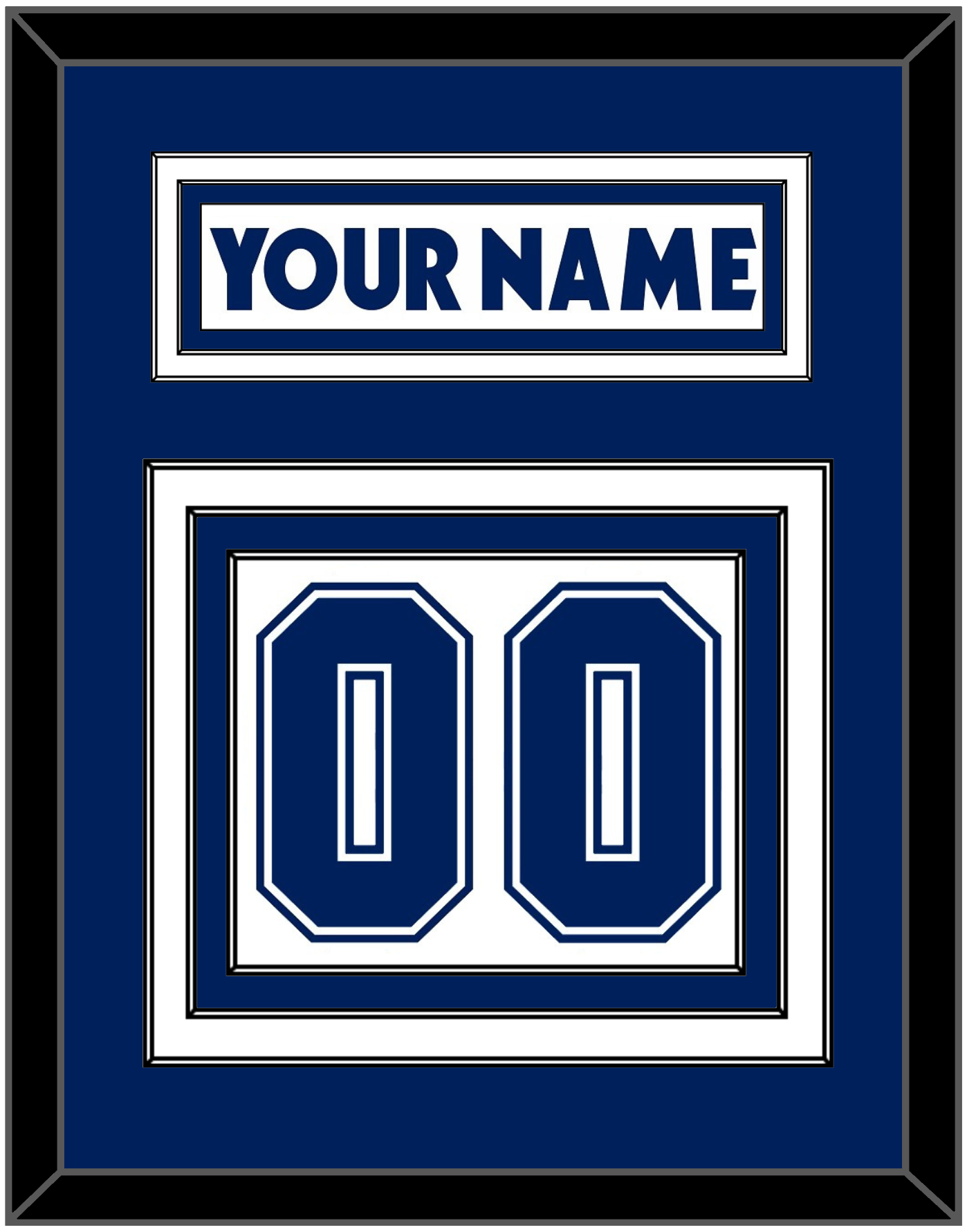 Toronto Nameplate & Number (Back) - Road White (2007-2010) - Premier Tier 1