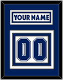 Toronto Nameplate & Number (Back) - Road White (2007-2010) - Triple Mat 1