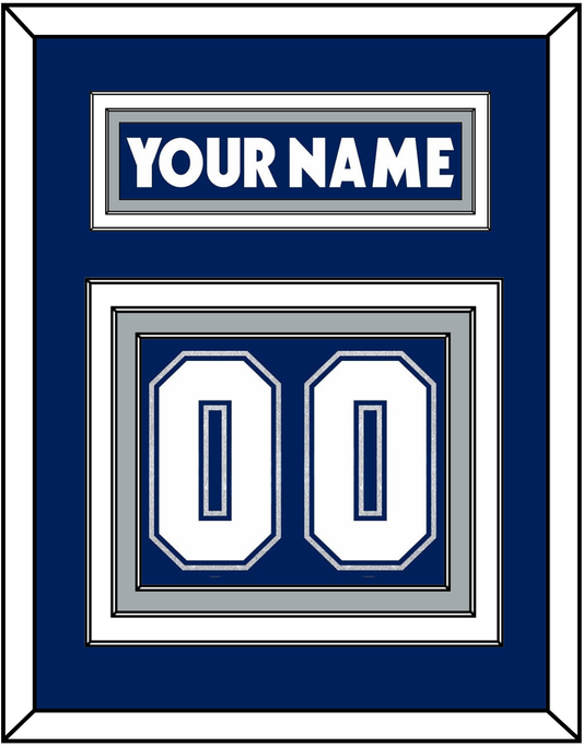 Toronto Nameplate & Number (Back) - Road/Home Blue (2000-2007) - Premier Tier 2