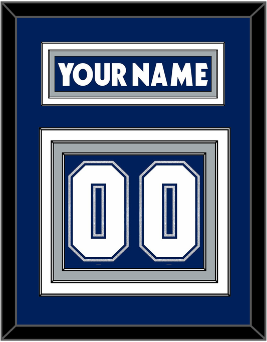 Toronto Nameplate & Number (Back) - Road/Home Blue (2000-2007) - Premier Tier 2
