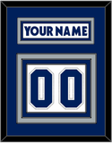 Toronto Nameplate & Number (Back) - Home/Road White (2000-2007) - Triple Mat 2
