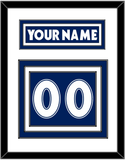 Toronto Nameplate & Number (Back) - Road Blue (1997-2000) - Triple Mat 1