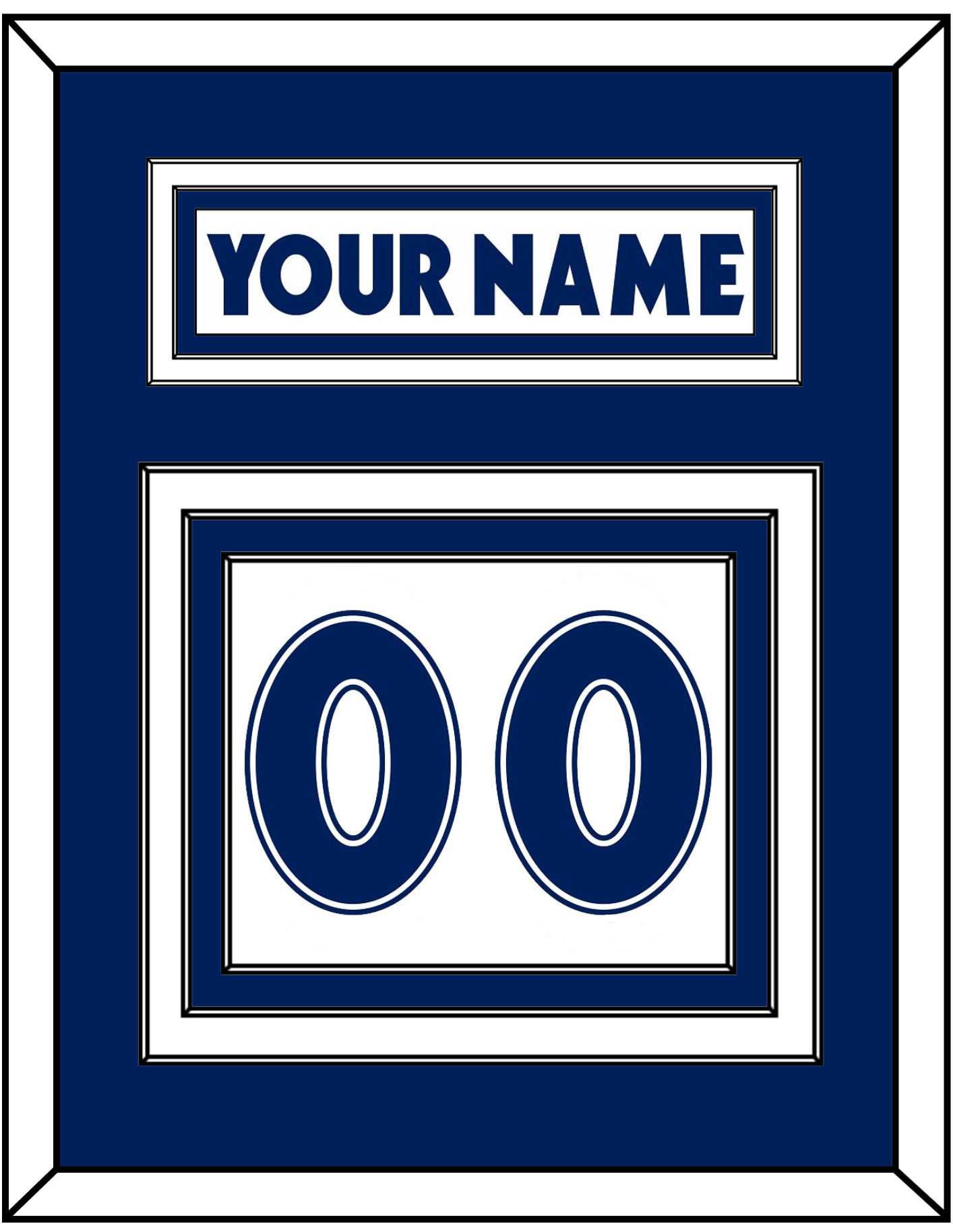 Toronto Nameplate & Number (Back) - Home White (1997-2000) - Premier Tier 1