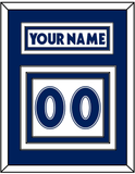 Toronto Nameplate & Number (Back) - Home White (1997-2000) - Triple Mat 1