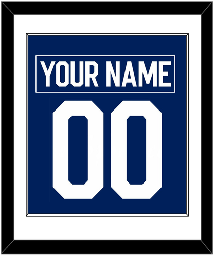Toronto Nameplate & Number (Back) Combined - Home Blue (2010-2016) - Essential Tier 1