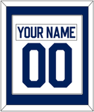 Toronto Nameplate & Number (Back) Combined - Road White (2010-2016) - Single Mat 1