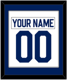 Toronto Nameplate & Number (Back) Combined - Road White (2010-2016) - Single Mat 1