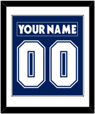 Toronto Nameplate & Number (Back) Combined - Home Blue (2007-2010) - Single Mat 1