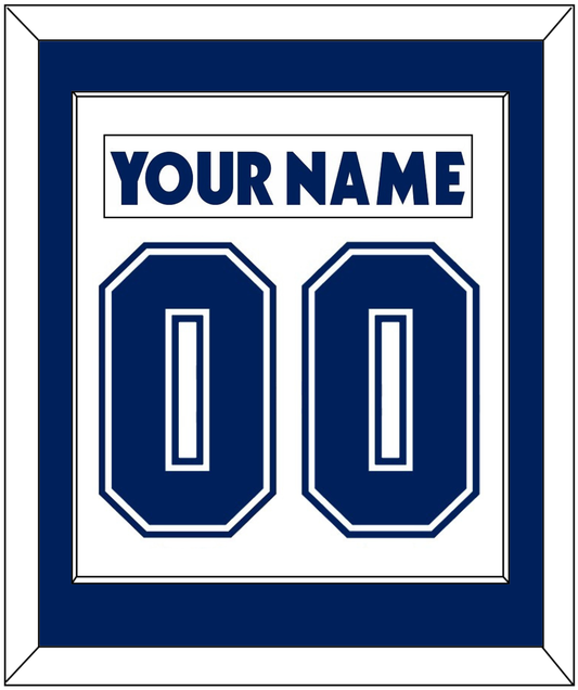 Toronto Nameplate & Number (Back) Combined - Road White (2007-2010) - Essential Tier 1