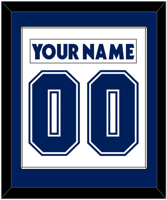Toronto Nameplate & Number (Back) Combined - Road White (2007-2010) - Essential Tier 1