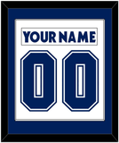 Toronto Nameplate & Number (Back) Combined - Road White (2007-2010) - Single Mat 1