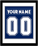 Toronto Nameplate & Number (Back) Combined - Road/Home Blue (2000-2007) - Single Mat 1