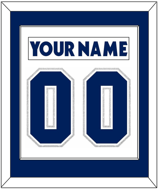 Toronto Nameplate & Number (Back) Combined - Home/Road White (2000-2007) - Essential Tier 1