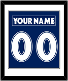 Toronto Nameplate & Number (Back) Combined - Road Blue (1997-2000) - Single Mat 1