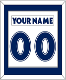 Toronto Nameplate & Number (Back) Combined - Home White (1997-2000) - Single Mat 1