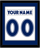 Toronto Nameplate & Number (Back) Combined - Home White (1997-2000) - Single Mat 1