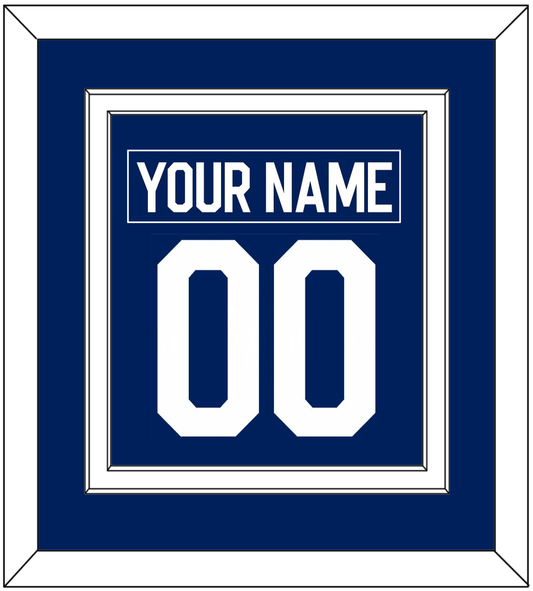 Toronto Nameplate & Number (Back) Combined - Home Blue - Signature Tier 1