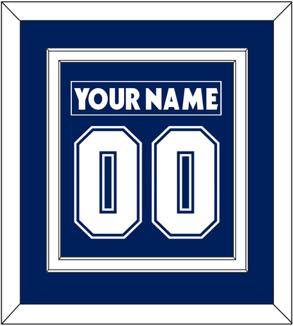 Toronto Nameplate & Number (Back) Combined - Home Blue (2007-2010) - Signature Tier 1