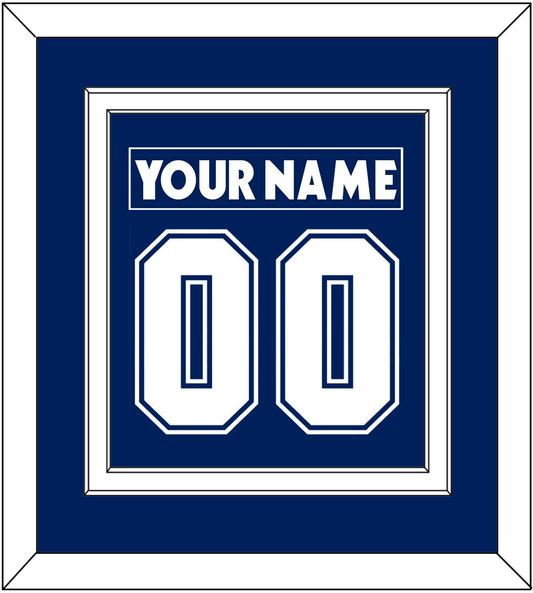 Toronto Nameplate & Number (Back) Combined - Home Blue (2007-2010) - Signature Tier 1