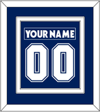 Toronto Nameplate & Number (Back) Combined - Home Blue (2007-2010) - Double Mat 1