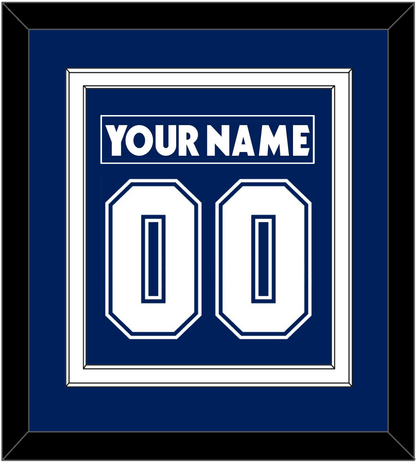 Toronto Nameplate & Number (Back) Combined - Home Blue (2007-2010) - Signature Tier 1