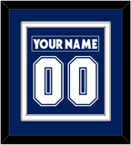 Toronto Nameplate & Number (Back) Combined - Home Blue (2007-2010) - Double Mat 1