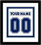 Toronto Nameplate & Number (Back) Combined - Road White (2007-2010) - Double Mat 1