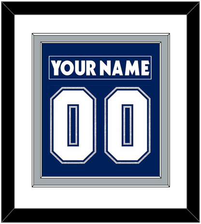 Toronto Nameplate & Number (Back) Combined - Road/Home Blue (2000-2007) - Signature Tier 1