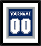 Toronto Nameplate & Number (Back) Combined - Road/Home Blue (2000-2007) - Double Mat 1