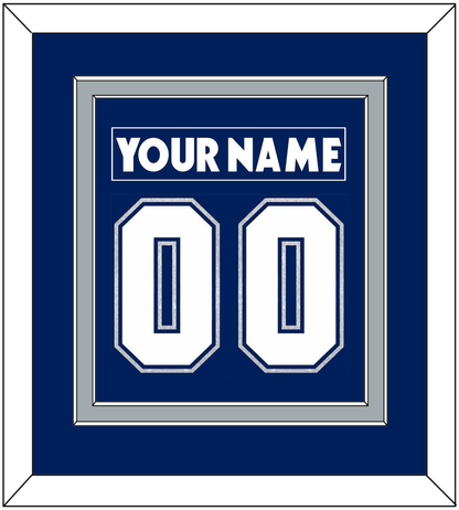 Toronto Nameplate & Number (Back) Combined - Road/Home Blue (2000-2007) - Signature Tier 2