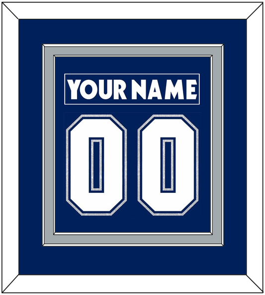 Toronto Nameplate & Number (Back) Combined - Road/Home Blue (2000-2007) - Signature Tier 2