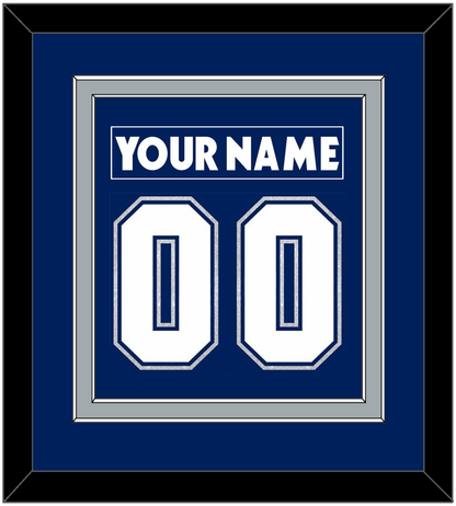 Toronto Nameplate & Number (Back) Combined - Road/Home Blue (2000-2007) - Signature Tier 2