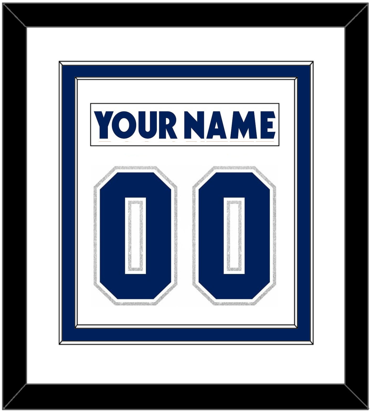 Toronto Nameplate & Number (Back) Combined - Home/Road White (2000-2007) - Signature Tier 1
