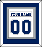 Toronto Nameplate & Number (Back) Combined - Home/Road White (2000-2007) - Double Mat 2