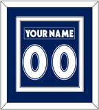 Toronto Nameplate & Number (Back) Combined - Road Blue (1997-2000) - Double Mat 1