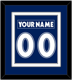 Toronto Nameplate & Number (Back) Combined - Road Blue (1997-2000) - Double Mat 1