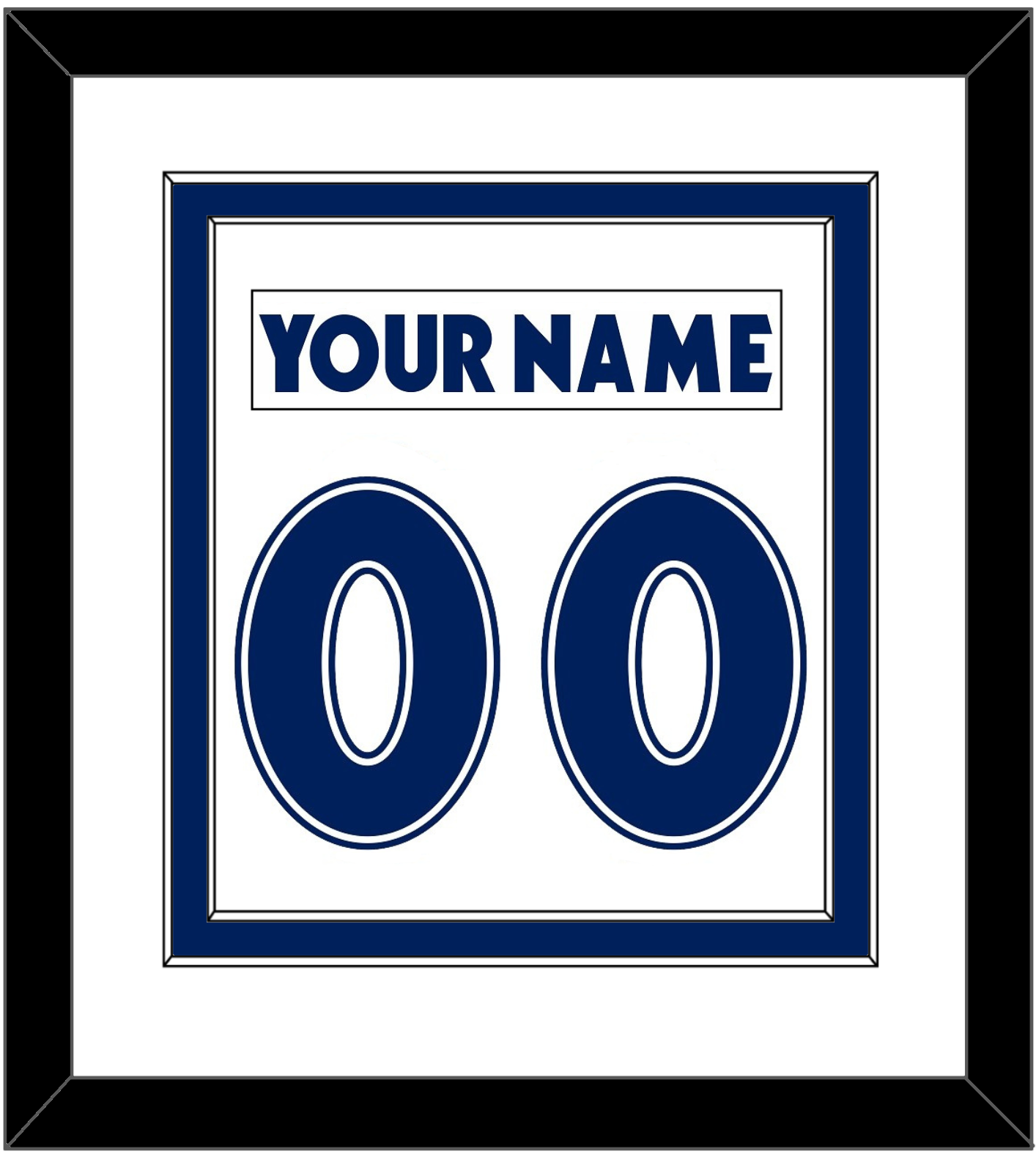 Toronto Nameplate & Number (Back) Combined - Home White (1997-2000) - Signature Tier 1
